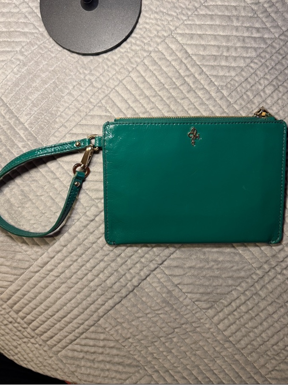 Cole Haan Teal Wristlet Clutch with Gold- Women Bags
